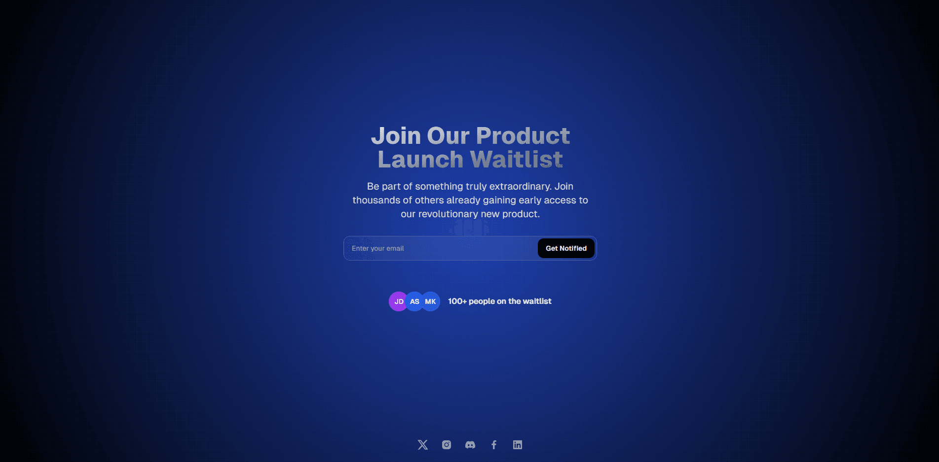 Product Launch Waitlist
